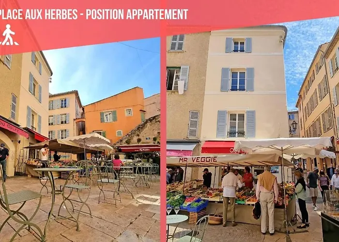 Appartamento Cosy - Climatisé - 2 Pas Du Port - Place Aux Herbes *